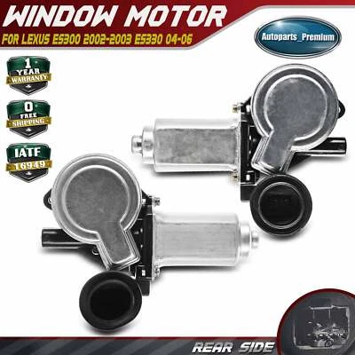 2x Motor elevador de ventana para Lexus ES300 ES330 2004-2006 trasero izquierdo y derecho con anticlip Foto 1 de 4