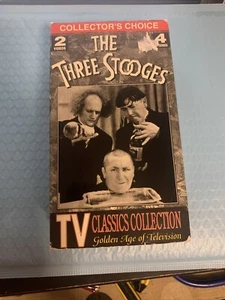 The Three Stooges Curly Classics VHS Duo Tested EUC - Picture 1 of 3