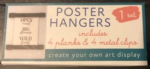 12" Wooden Poster Hanger Black Veneer for Painting Artwork by Horizon Group usa - Picture 1 of 3