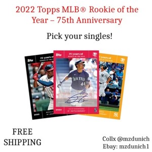 Topps MLB® Rookie of the Year – 75th Anniversary PICK YOUR SINGLES-FREE SHIPPING