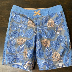 Art and Class Swim Shorts Boys Size 8 Blue & Orange Tropical swimming short - Picture 1 of 4
