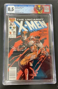 The Uncanny X-Men #212 CGC 8.5 Newsstand White Pages Wolverine Costum Label - Picture 1 of 2