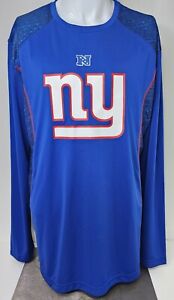 New York Giants Shirt Mens XL Team NFL Blue Long Sleeve TX3 Cool Pullover