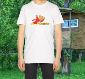 CHILDS KIDS BOYS & GIRLS TSHIRT TEE SUBLIMATION SUPER HERO TED TEDDY BEAR GIFT - Picture 1 of 3