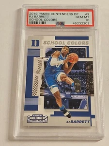 2019 Contenders Draft Picks School Colors RJ Barrett #3 PSA 10 GEM MT Rookie RC - Picture 1 of 2