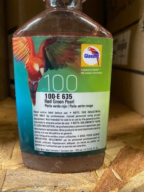 Glasurit 100-E-635, perla roja verde, 0,5 L / 16,9 oz, CADUCIDAD 02/15/2025 Foto 1 de 1