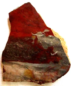 Jaspis Platte - rot - weiß - 282 Gramm - Arizona - Bild 1 von 2