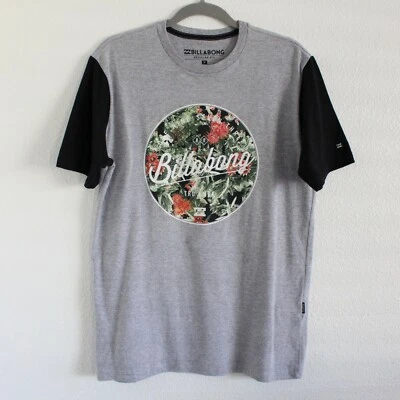 Camiseta Hawaiana Floral Manga Corta Gris y Negra BILLABONG - Para Hombre Talla Pequeña Foto 1 de 4
