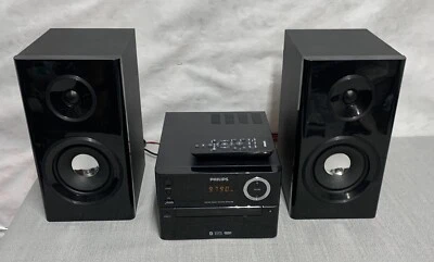 Philips Micro Music System With Remote BTM2180 Black Bluetooth MP3 USB Direct - Image 1 of 4