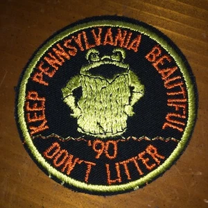 Keep Pennsylvania Beautiful Patch - Don't Litter - 3" x 3" - '90 - Picture 1 of 2