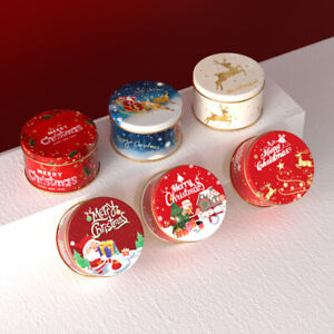 Metal Cookie Box Christmas Gift Box Candy Storage Containers Tinplate Gift Bo ny
