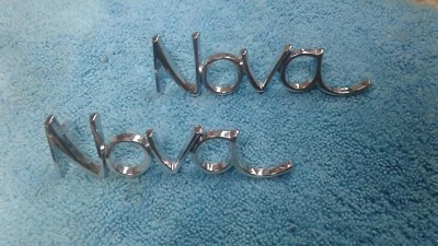 1970's Chevrolet Parts Nameplate Nova Emblems Badge Trim   - Image 1 of 3