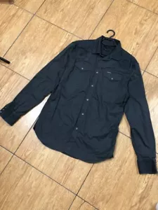Diesel Shirt Mens Large Slim Fit Button Up Long Sleeve - Picture 1 of 12