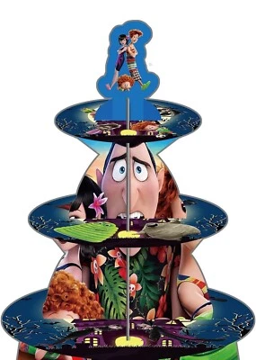 Soporte de torre de cupcakes de hotel Transilvania de 3 niveles exhibición fiesta de cumpleaños niños Foto 1 de 4