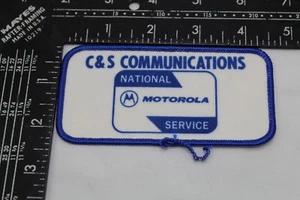 Sew On Patch C&S Communications National Motorola Service 4.5'' x 2.25'' - Picture 1 of 1