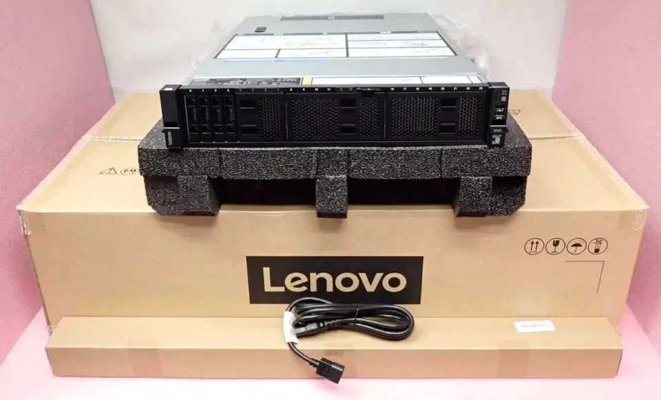 NEW Lenovo ThinkSystem SR650 8C Silver 4215R 32GB RAM 8x 2.5" Bay 2U Rack Server - Image 1 of 4