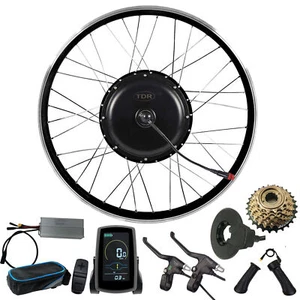 2000W Ebike Conversion Kit 52V Hub Motor 7 Speed Freewheel LCD Display Throttle - Picture 1 of 28