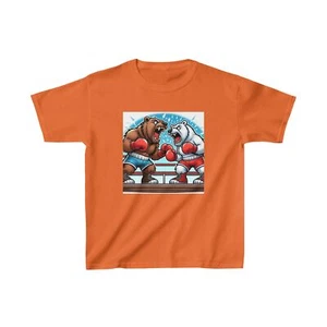 Kids Youth Polar Bear vs Grizzly Bear T Shirt Multiple Sizes and Colors - Picture 1 of 13