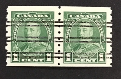 Canada 1935 VF-XF MNH Pre Cnx  Coil Pair Sc#228  (W38) - Image 1 of 2