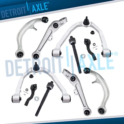 Brazos de control delanteros + Tierods de 10 piezas para Nissan 350Z 2003 2004 Infiniti G35 tracción trasera Foto 1 de 4
