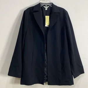 Austin Reed 100% Woorsted Wool Blazer Open Front Quiet Luxury Size 12 - Picture 1 of 9