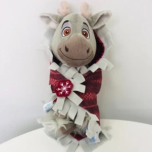 Disney Parks Babies Baby Frozen Sven Reindeer Plush with Swaddle Blanket Toy - Picture 1 of 8