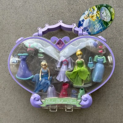 RARO NUEVO Disney TinkerBell Tinker Bell & Rani Mini Princesa Juego Estilo Polly Foto 1 de 4