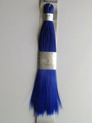 6 paquetes RastAfri trenza de ganchillo individual atada a mano, 100 % kanekalon, color: AZUL Foto 1 de 4