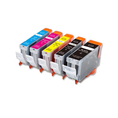 5PK Ink Cartridges for Canon PGI-5BK CLI-8 BK C M Y PGBK MP600 MP800 MP830 MX850 - Image 1 of 4