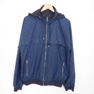 Louis Vuitton Damier Navy Reversible Jacket Windbreaker Size 52 - Picture 1 of 9