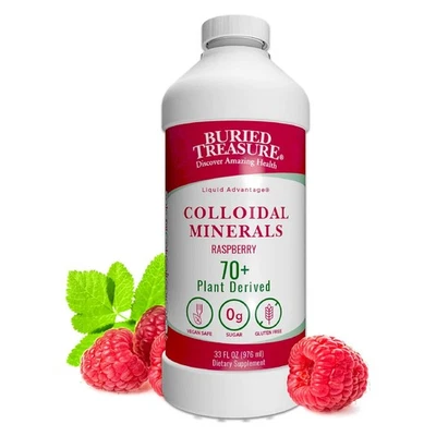 Buried Treasure Raspberry Minerals 32 oz, 0g sugar, Plant Derived - Image 1 of 4