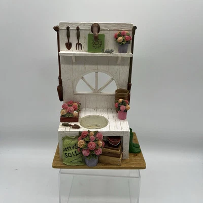 Calentador de cera para velas Yankee flores de primavera cobertizo para macetas soporte de luz de té LEER Foto 1 de 4