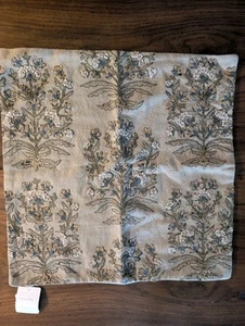 POTTERY BARN Desiree Floral Embroidered Pillow Cover -20"-Flax Multi-NWT - Picture 1 of 3