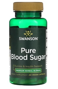 Swanson, reiner Blutzucker, 60 vegetarische Kapseln - Picture 1 of 2