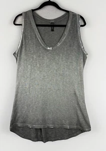 Camiseta sin mangas para mujer Venti6 talla 2XL gris dobladillo metálico viscosa minimilista italiana - Imagen 1 de 7