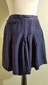 Vintage 1940s 1950s Ladies Navy Blue Flared Sports Shorts - Picture 1 of 7