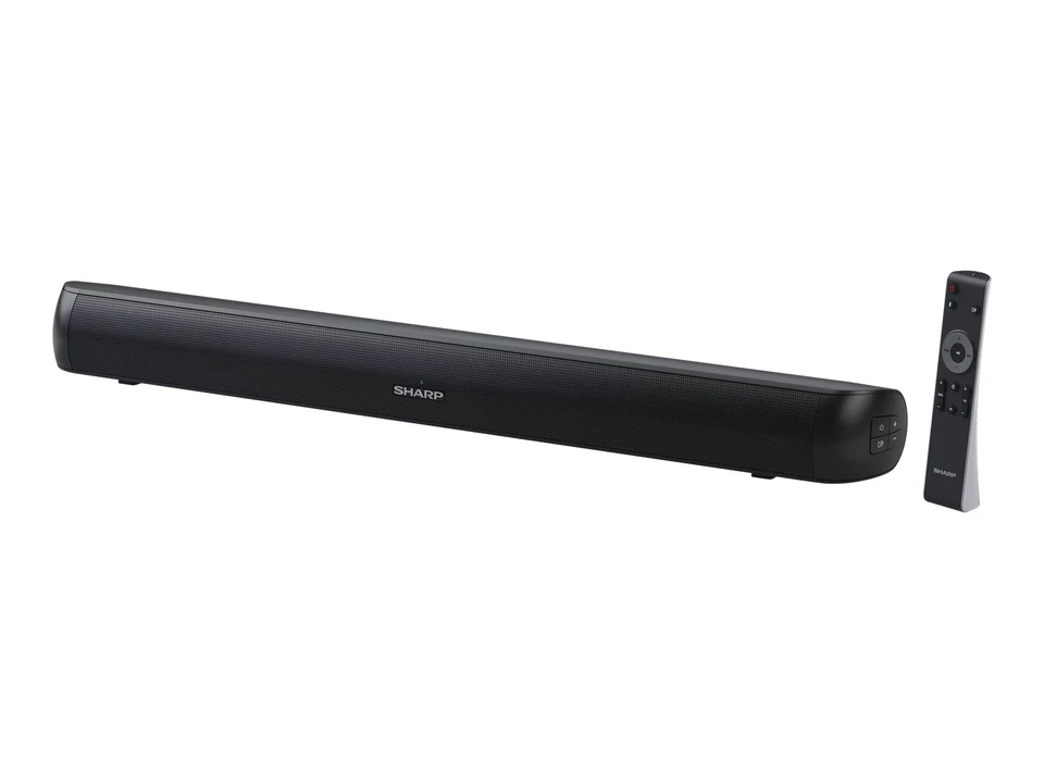 HTSB107 2.0 Soundbar 90W USB Bluetooth HDMI Optisch AUX-In 35mm Breite 65cm s... - Bild 1 von 4