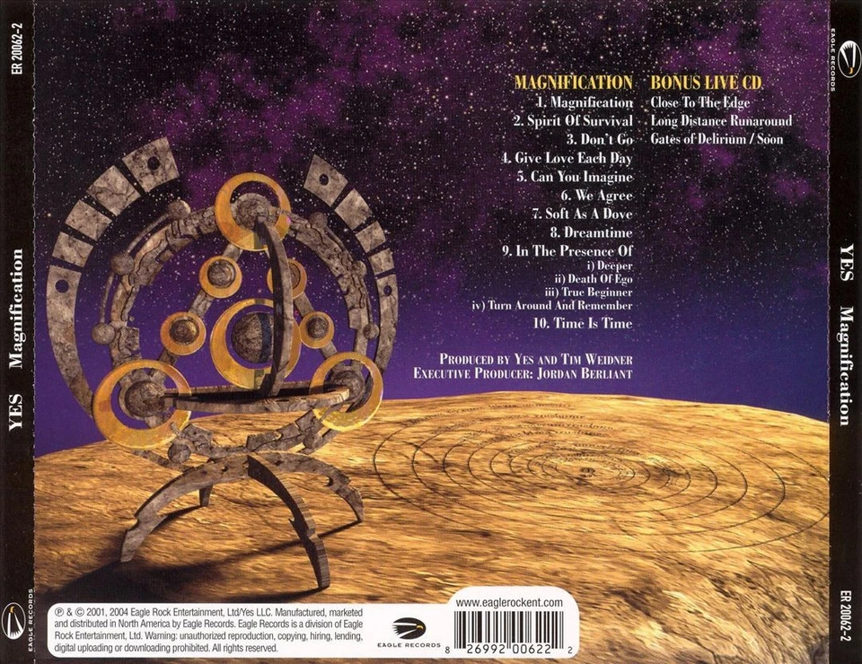 YES - MAGNIFICATION [BONUS TRACKS] NEW CD Foto 1 de 1