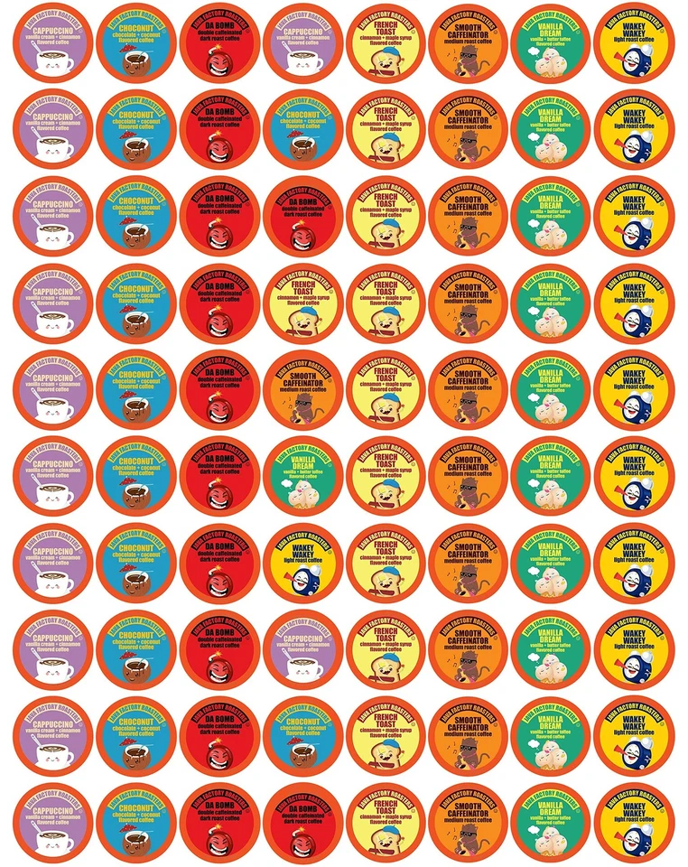 Java Factory Variety Pack Single Cup Coffee for Keurig Brewers 80 Count