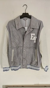Eleventy EY Suede Leather Jacket Varsity - Picture 1 of 6
