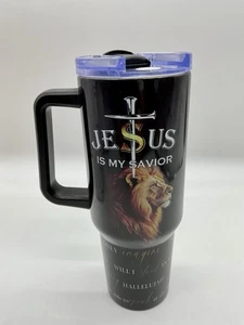 Jesus is My Savior 40 oz tumbler with handle - Picture 1 of 8
