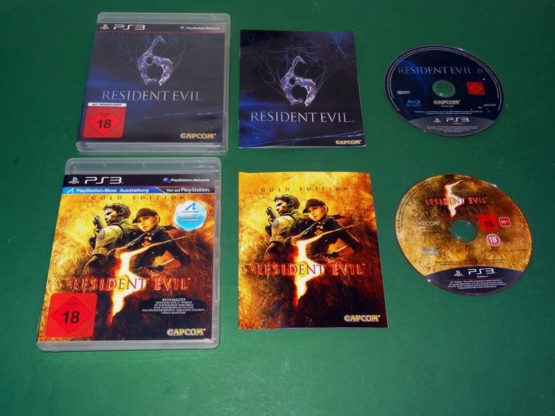 2 Spiele: Resident Evil 5 Gold UND Resident Evil 6 für Sony Playstation 3 PS3  - Bild 1 von 1