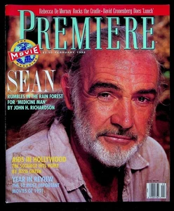 Premiere Movie Magazine FEBRUARY 1992 Sean Connery, Rebecca De Mornay - Picture 1 of 3