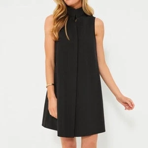 Vestido Tuckernuck Negro Sin Mangas Charlie Mini Cuello Corto Abotonado Mediano - Imagen 1 de 8