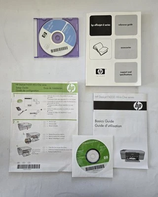 HP OfficeJet d Series All-in-One Reference Guide+CD,2001+Deskjet F4200,+CD,2007 - Image 1 of 4
