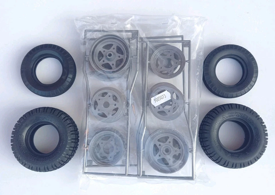 Tamiya 9005073 Rough Rider Buggy Champ Wheel & And Tyre Set Front & Rear New  - Image 1 of 1