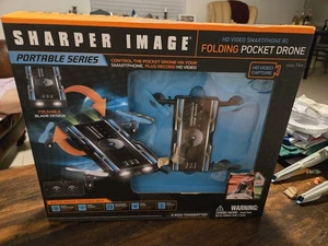 Sharper Image Folding Pocket Drone, New - Picture 1 of 7