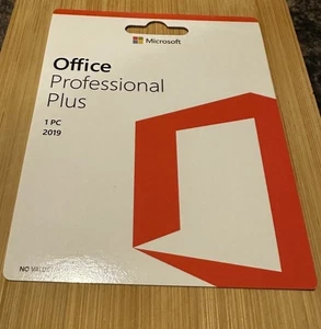 Tarjeta de producto minorista genuina Microsoft Office Pro Plus 2019 (sellada) - Imagen 1 de 6