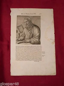 1584.Uomini Illustri.FLAUE NICECE PRECEPTEUR DE SIDOINE - Foto 1 di 1