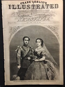 Boda Príncipe Gales (Edward VII) 1862 Guerra Civil Lake Providence Louisiana - Imagen 1 de 11